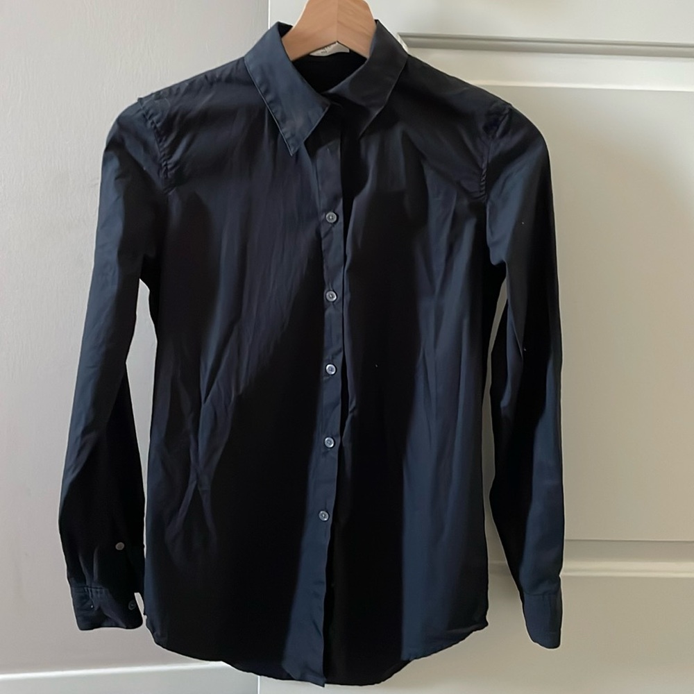 Babaton black button up blouse